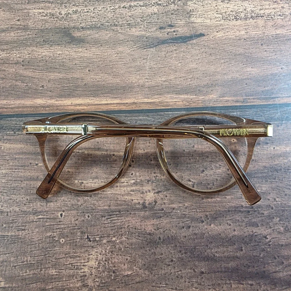 Flower by Drew Barrymore‎ Lilly 6035 290 Brown Round Cat Eye Frames 49-19-140